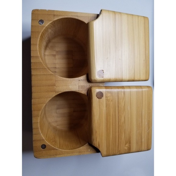 Core Wooden Double Spice Seasoning Box - Picture 3 of 11